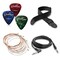 Ashthorpe Full-Size Left-Handed Dreadnought Cutaway Acoustic-Electric Guitar Bundle - Premium Tonewoods
